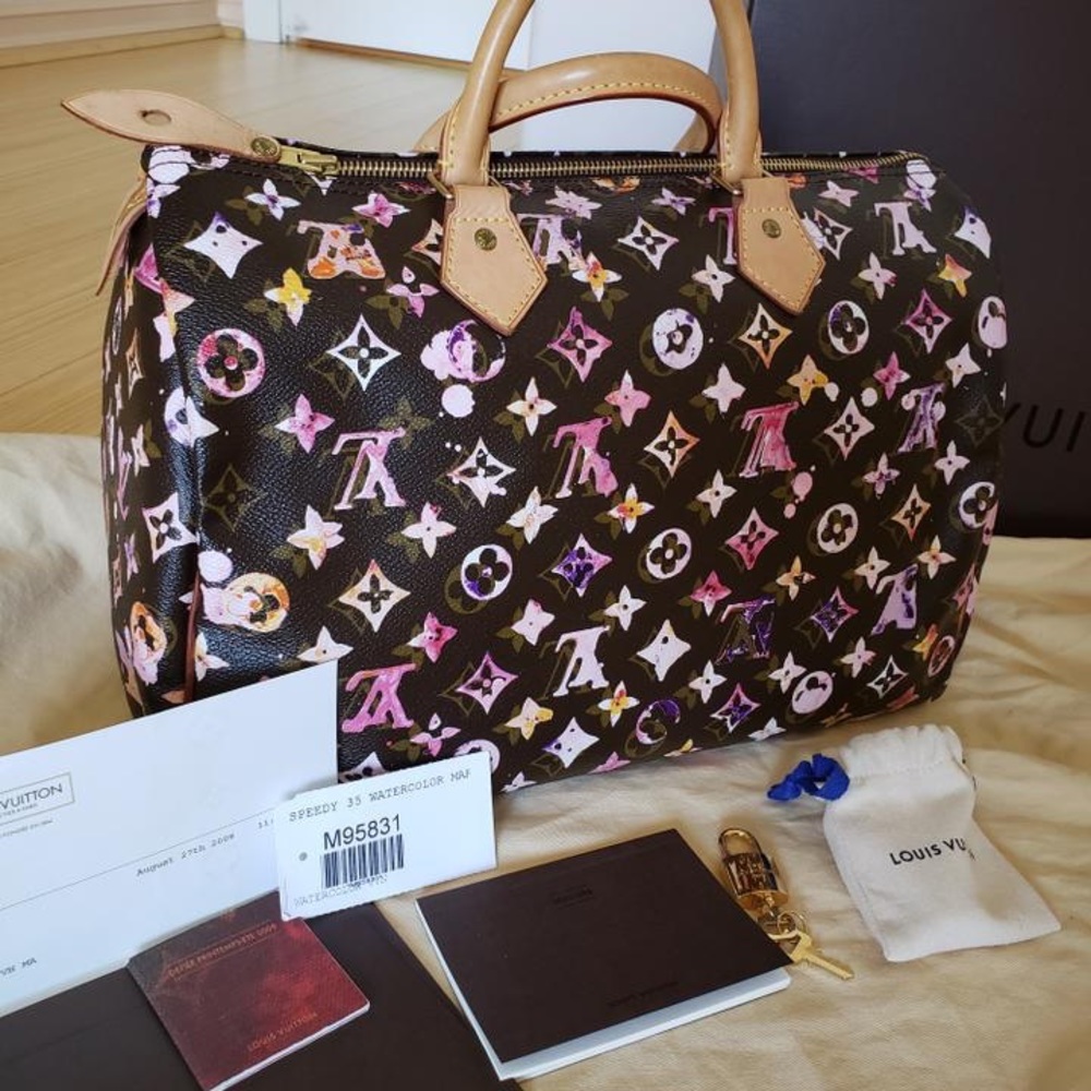 Louis Vuitton watercolor speedy